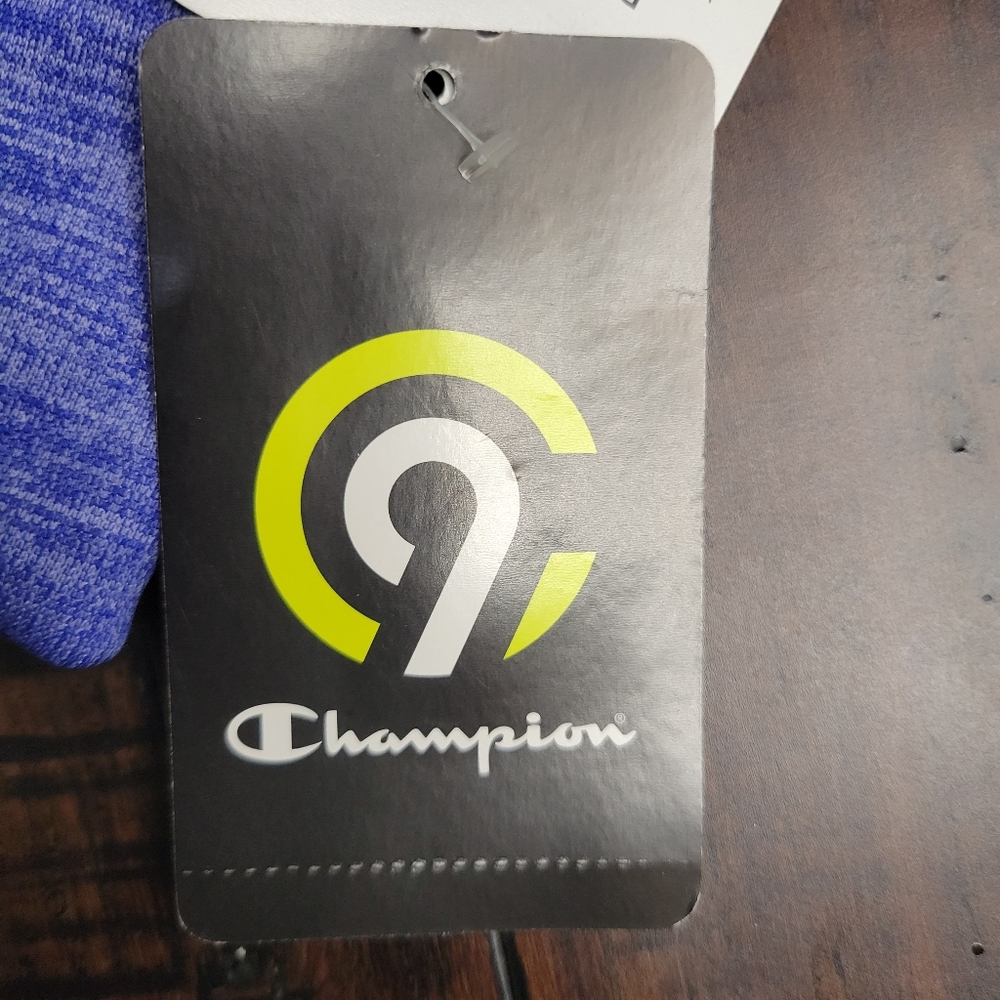 Champion Purple Tech Fleece Hoodie sz Large - Picture 3 of 5